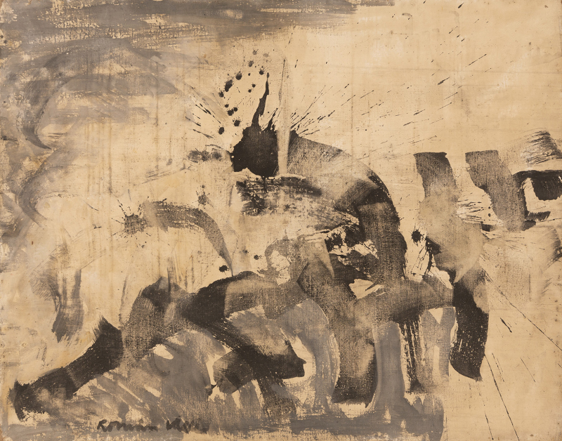 Dansa a l'exposició Romà Vallès, l’horitzó abstracte