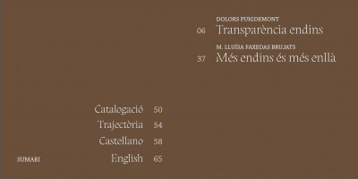 Dolors Puigdemont, Transparència endins