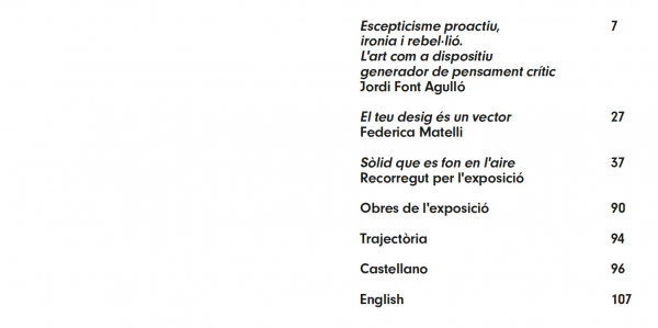 Toni Giró, Solid that melts into air (Collector Editor)